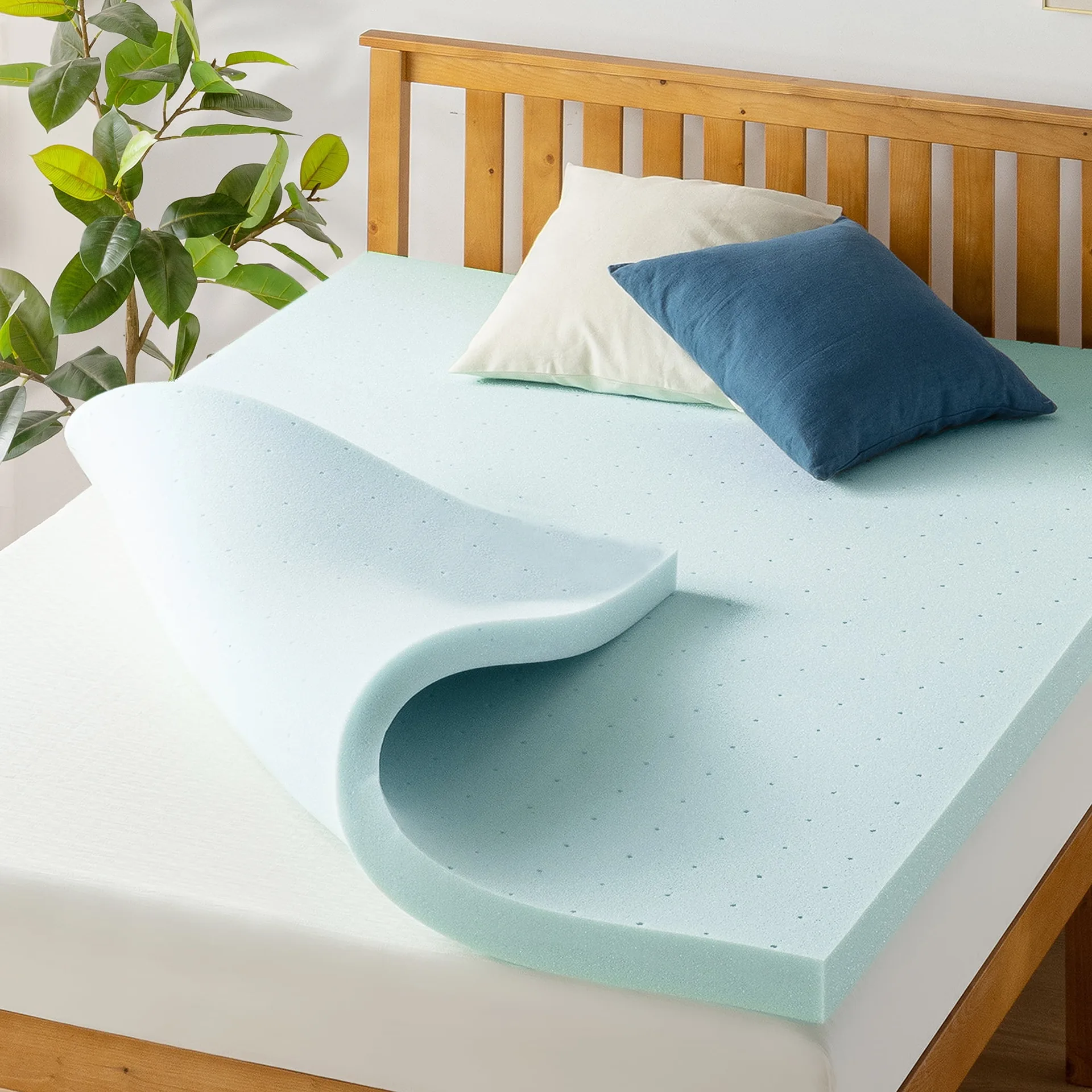Mellow 3 Cooling Gel Ventilated Memory Foam Mattress Topper | King | 3 Inch