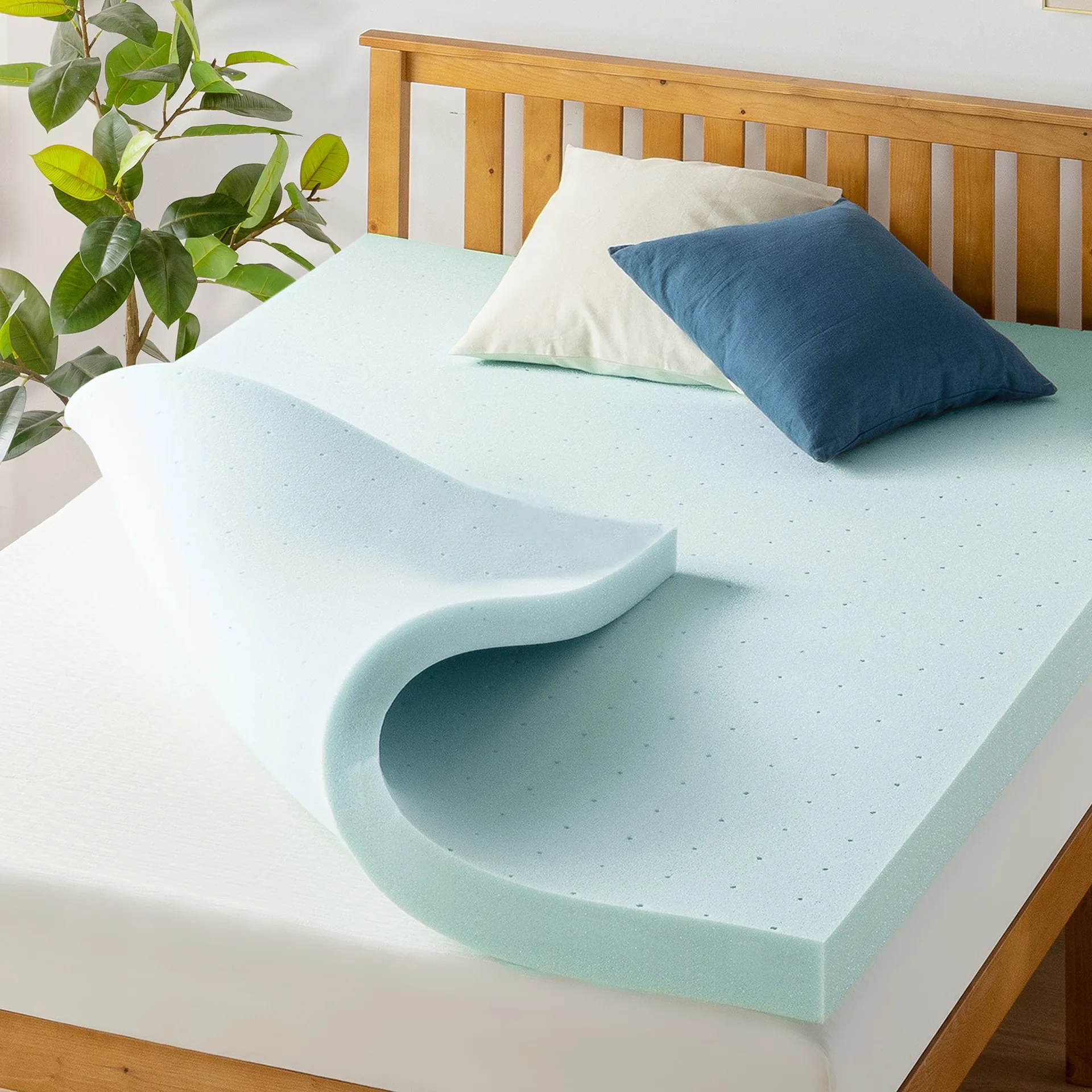 Mellow 3 Cooling Gel Ventilated Memory Foam Mattress Topper | King | 3 Inch