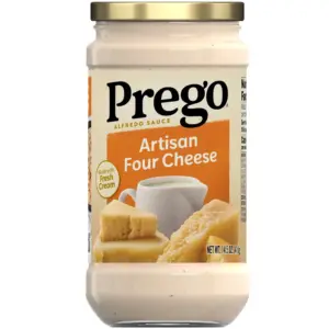 Prego Artisan Four Cheese Alfredo Pasta Sauce | 14.5 Ounce Jar | Single
