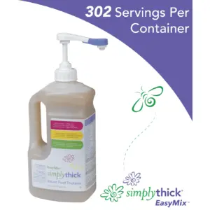 Easy Mix SimplyThick Instant Food Thickener | 1.6 Liter Pump Bottle | 1 Ct | 55 Ounce