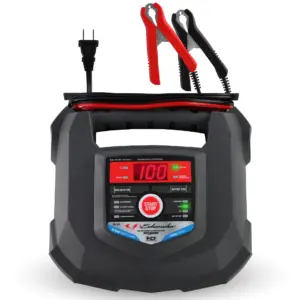 Schumacher Electric 15A Car Battery Charger & Maintainer | 4-Inch-1 Solution | For 6V/12V Power Sport | Automotive | & Marine Batteries | SC1280