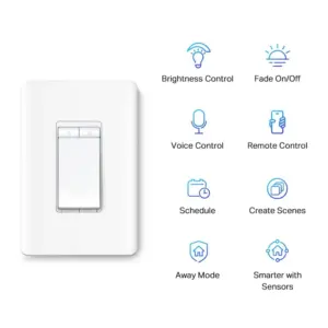 Kasa Smart Dimmer Switch HS220 | Single Pole | Needs Neutral Wire | 2.4GHz Wi-Fi Light Switch Works with Alexa & Google Home | UL Certified | No Hub Required