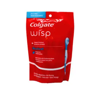 Colgate Max Fresh Wisp Disposable Mini Travel Toothbrushes | Peppermint | 24 Count