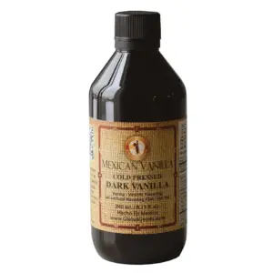 Pure Dark Mexican Vanilla Extract Gluten Free Vanilla for Baking Cakes | Cookies | Desserts | Coffee and Beverages Natural | Bold Flavour 240ml / 8.12 fl Ounce bottle