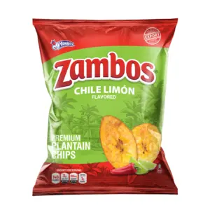 Zambos Premium Chile Limn Plantain Chips | 10 Ounce Bag