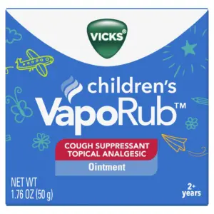 Vicks Vapo Rub Children Topical Chest Rub | Cough Medicine for Kids Cough Relief | 1.76 Ounce