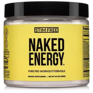 Naked Energy | Stim Free Pre Workout Caffeine Free | For Men & Women | Vegan Friendly | No Artificial Sweeteners | Colors Or Flavors | 50 Servings