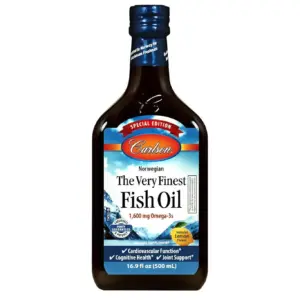 Carlson | The Very Finest Fish Oil | Special Edition | 1600 mg Omega-3s | Norwegian | Wild Caught | Sustainably Sourced | Lemon | 500 Milliliters (16.9 Fl Ounce)