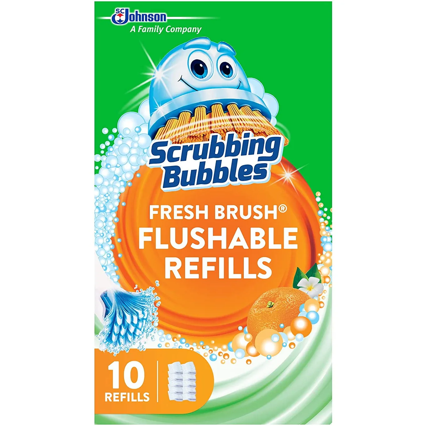Scrubbing Bubbles Fresh Brush Flushables Refill | Toilet & Toilet Bowl Cleaner