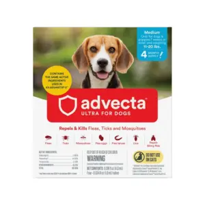 Advecta Ultra Flea Protection for Medium Dogs | Fast-Acting Topical Prevention | 4 Count