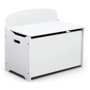 Delta Children MySize Deluxe Toy Box Kid's Room Storage Chest | Bianca White