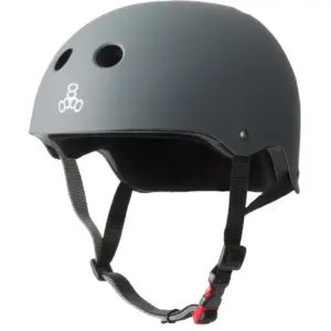 Triple Eight Certified Sweat Saver Skateboarding & Bike Helmet | Carbon | L-Extra Large