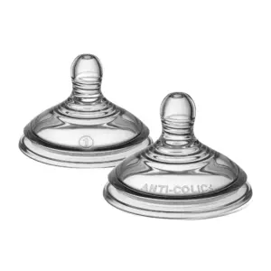 Tommee Tippee Advanced Anti-Colic Fast Flow Baby Bottle Nipples | 6m+ – 2pk | Single