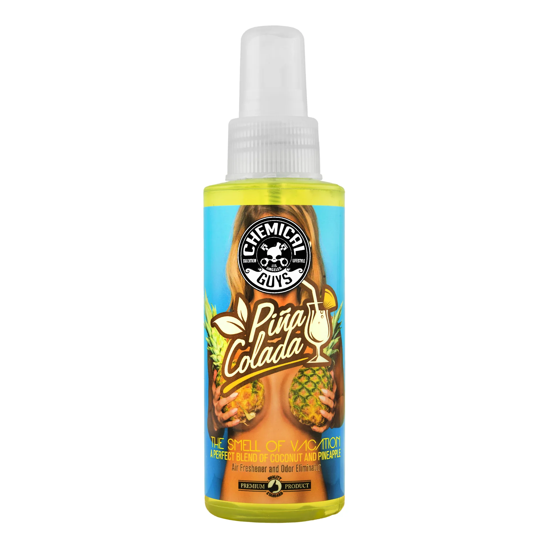Chemical Guys Pina Colada Scent Air Freshener & Odor Eliminator 4 Ounce