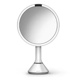 simplehuman 8 Round LED Sensor Mirror with 5x & 10x Magnification