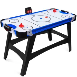 Best Choice Products 58in Mid-Size Air Hockey Table for Game Room w/ 2 Pucks | 2 Pushers | LED Score Board | 12V Motor