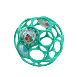 Bright Starts Oball Rattle Easy-Grasp Toy | Teal