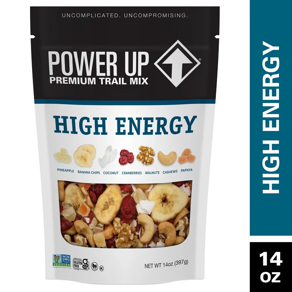 Power Up Trail Mix High Energy 14oz | Gluten Free | Vegan | Non-GMO | Single