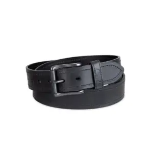 Genuine Dickies Men's Heavy Weight Leather Belt | Regular and Big and Tall Sizes