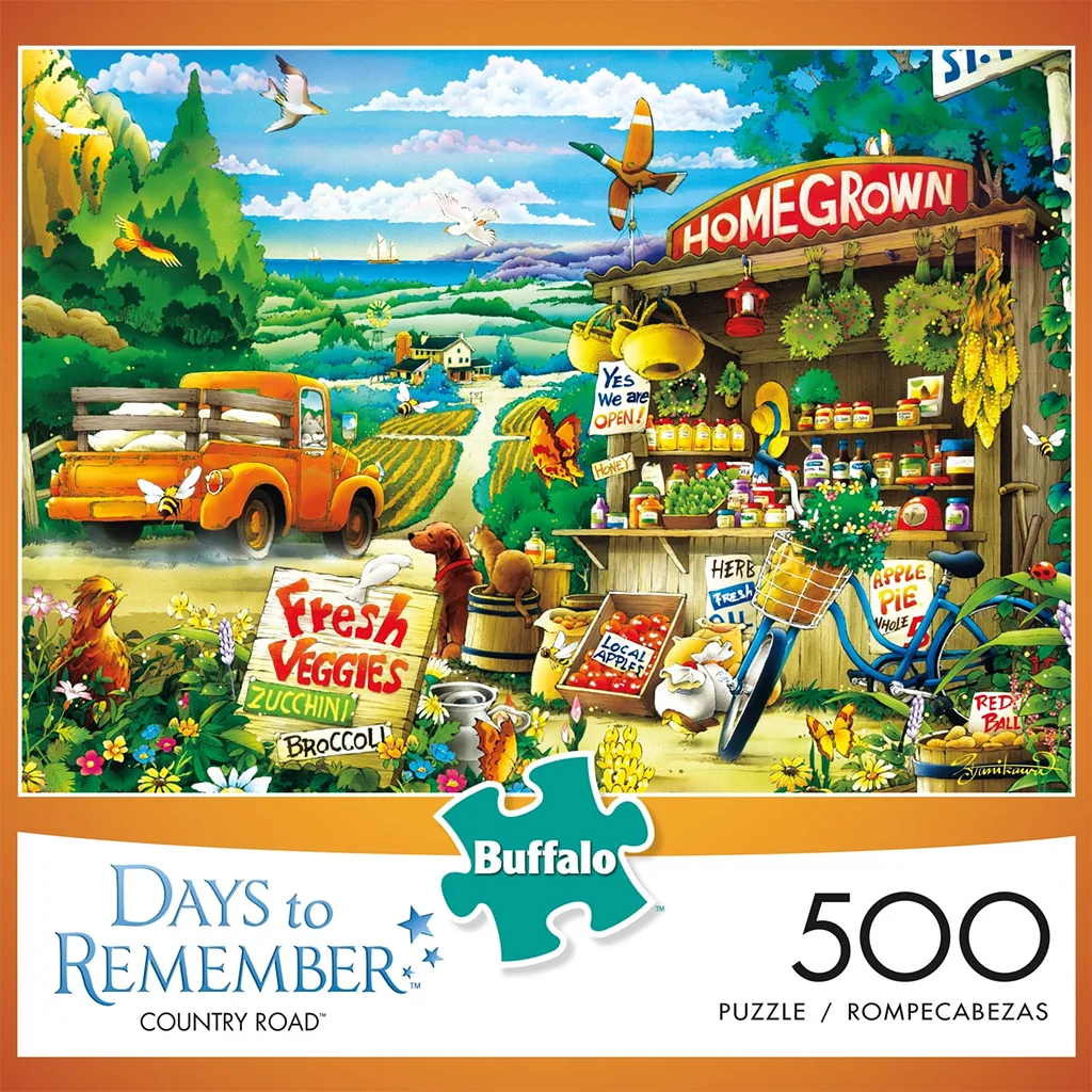 Buffalo Games | Days to Remember | Country Road | 500 Piece Jigsaw Puzzle