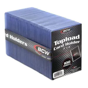 BCW 3X4 TOPLOAD CARD HOLDER | STANDARD (100 CT. PACK)