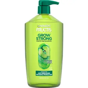 Garnier Fructis Grow Strong Fortifying Shampoo with Active Fruit Protein | All Hair Types | 33.8 fl Ounce