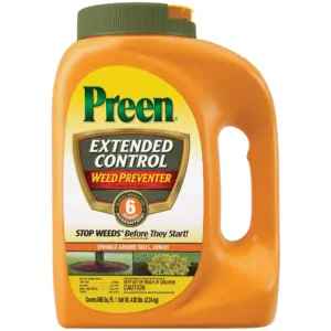 Preen Extended Control Weed Preventer | 4.93 lb. Bottle | Covers 805 sq. ft. | 4.93 lbs