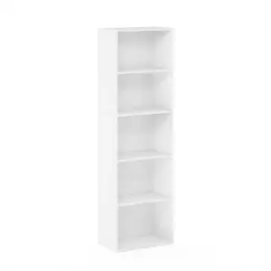 Furinno 5 Tier Reversible Open Shelf Bookcase (Premium Edition)