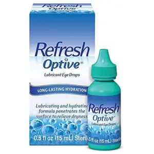 Refresh Optive Lubricant Eye Drops Artificial Tears | 15 Milliliters | Single