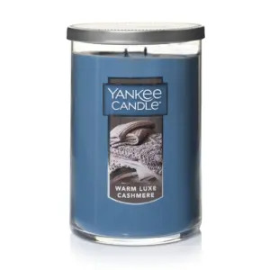 Yankee Candle Luxe Cashmere Large 2 Wick Tumbler Candle | 22 Ounce | Warm Luxe Cashmere | 1