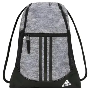 Adidas Men's Alliance Ii Sackpack Sling Backpack Gray Size Regular | ONYX | BLACK