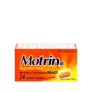 Motrin IB | Fast-Acting Ibuprofen 200mg for Pain and Fever Relief | 24 Count