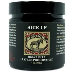 Bickmore Leather Conditioner | Scratch Repair Bick LP 4oz | Heavy Duty LP Leather Preservative | Leather Protector | Softener & Restorer Balm for Dry | Cracked | & Scratched Leather | Made Inch USA