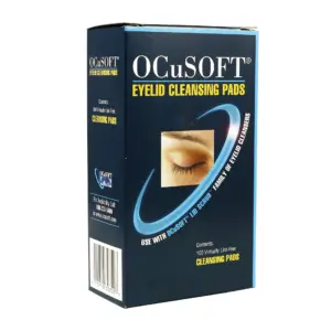 OCuSOFT Eyelid Cleansing Replacement Pads 100 Count | 100 Dry Lint Free Pads