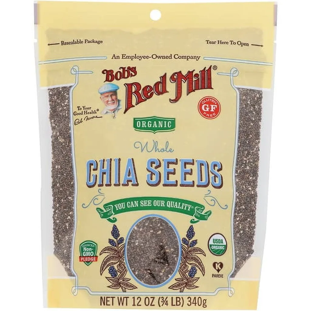 Bobs Red Mill Organic Whole Chia Seeds Gluten Free (Premium Edition)