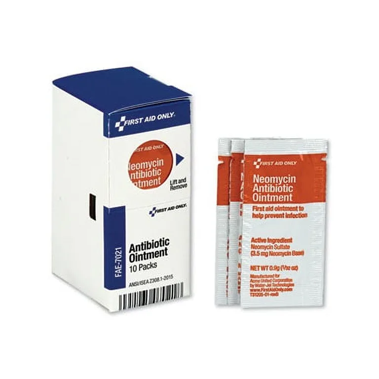 First Aid Only | FAOFAE7021 | Antibiotic Ointment | 10 / Box | Single