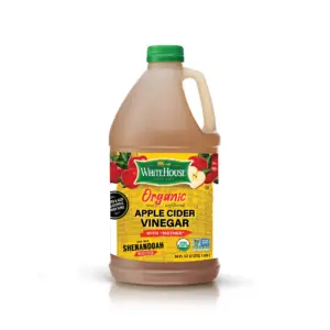 Whitehouse Organic | Raw Unfiltered | Apple Cider Vinegar with Mother | 128 fl. Ounce (1 gal)