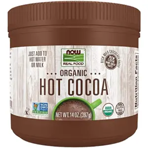 NOW Foods Hot Cocoa Mix No Sugar Added 10 Ounce