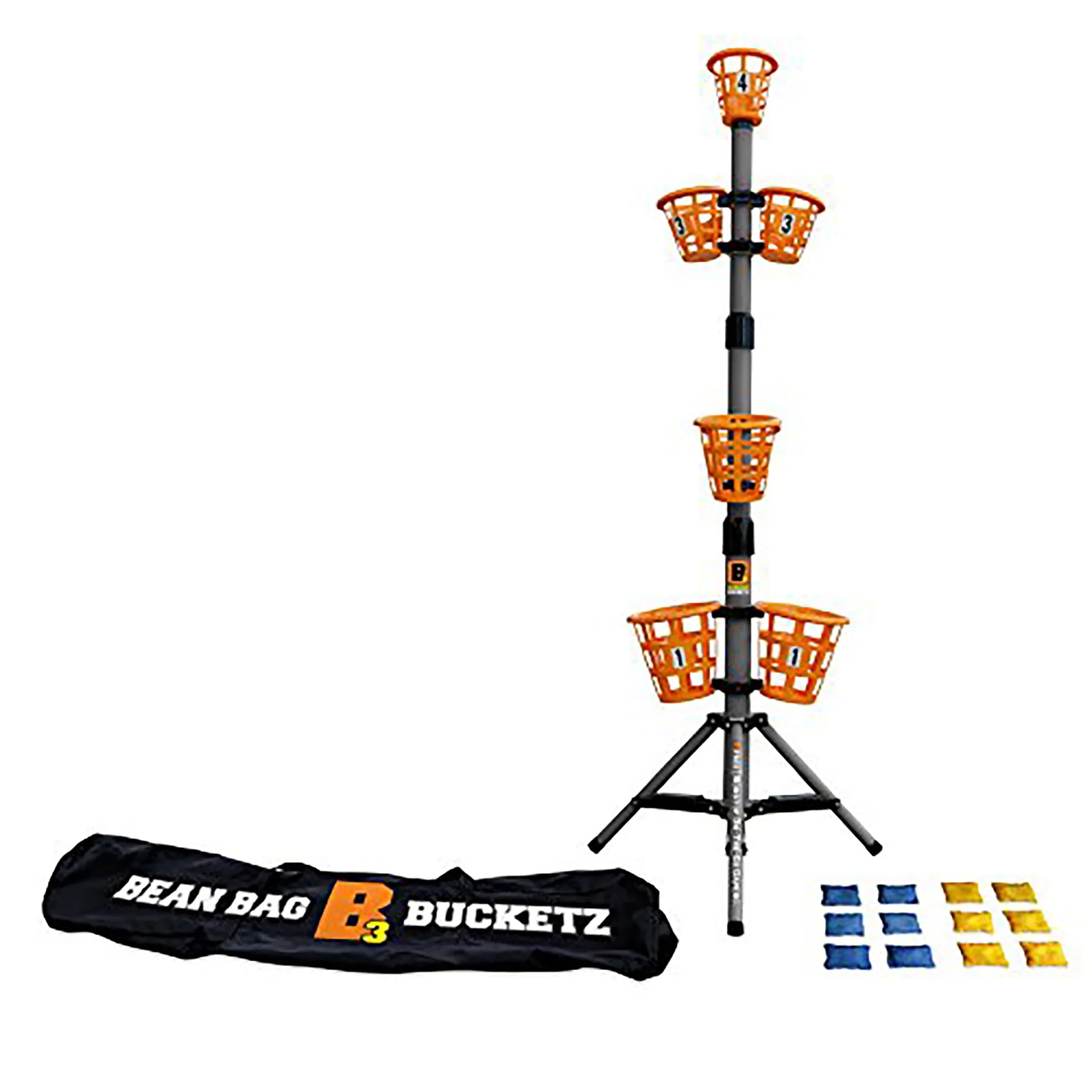Bean Bag Bucketz 5' Lawn Bean Bag Toss Party Game Set (Premium Edition)