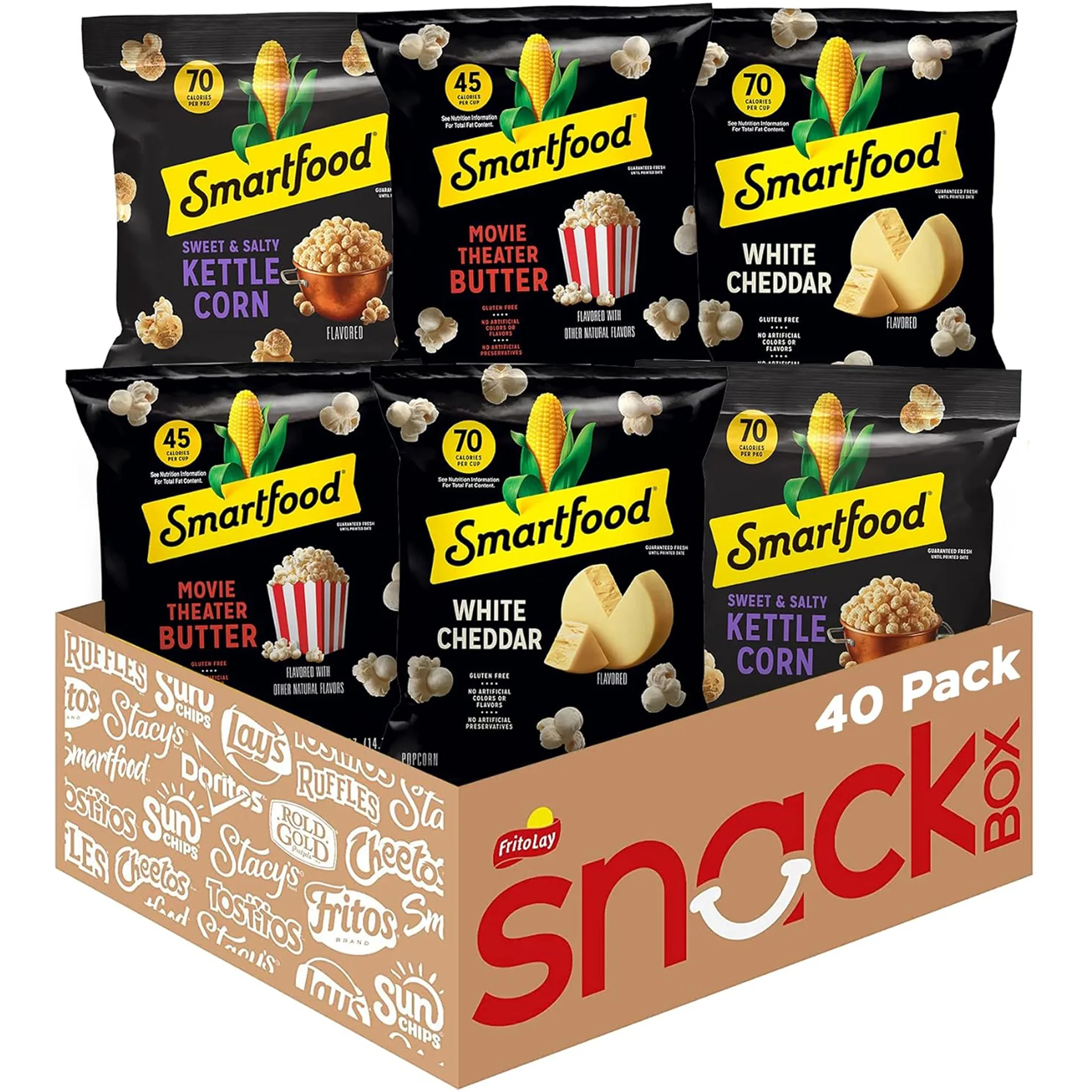 Smartfood Popcorn | Variety Pack | 0.5 Ounce (Pack of 18)