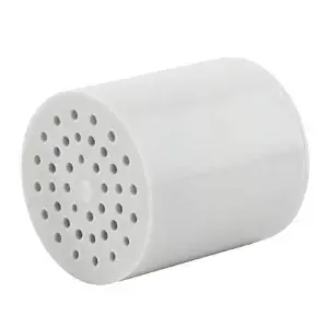 AquaBliss Multi-Stage Shower Filter Cartridge | Long Lasting High Output Universal Filter Blocks Chlorine and Toxins | One Size | White