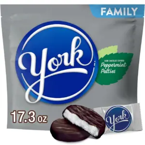 York Dark Chocolate Peppermint Patties Candy | Family Pack 17.3 Ounce