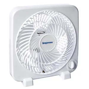 Impress 9 inch Box Fan- White (Premium Edition)