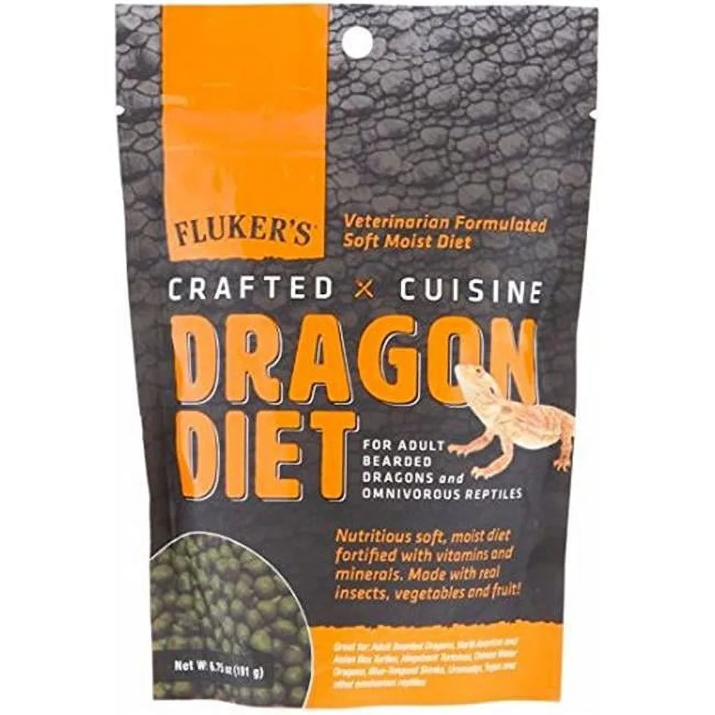 Flukers Crafted Cuisine Dragon Diet for Adult Omnivorous Reptiles (Premium Edition)