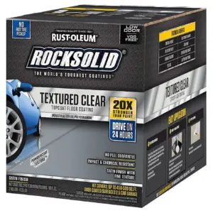 Clear | RockSolid Textured Top Coating Kit | 120 Ounce