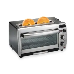 Hamilton Beach 2-Inch-1 Countertop Toaster Oven and Long Slot 2 Slice Toaster Combo | Stainless Steel