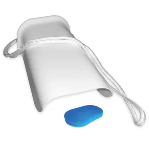 Rehabilitation Advantage Wide Sock Aid with Adjustable Cord Easy Sock Puller for Seniors | Disabled | or Individuals with Limited Mobility White | 10 x 5
