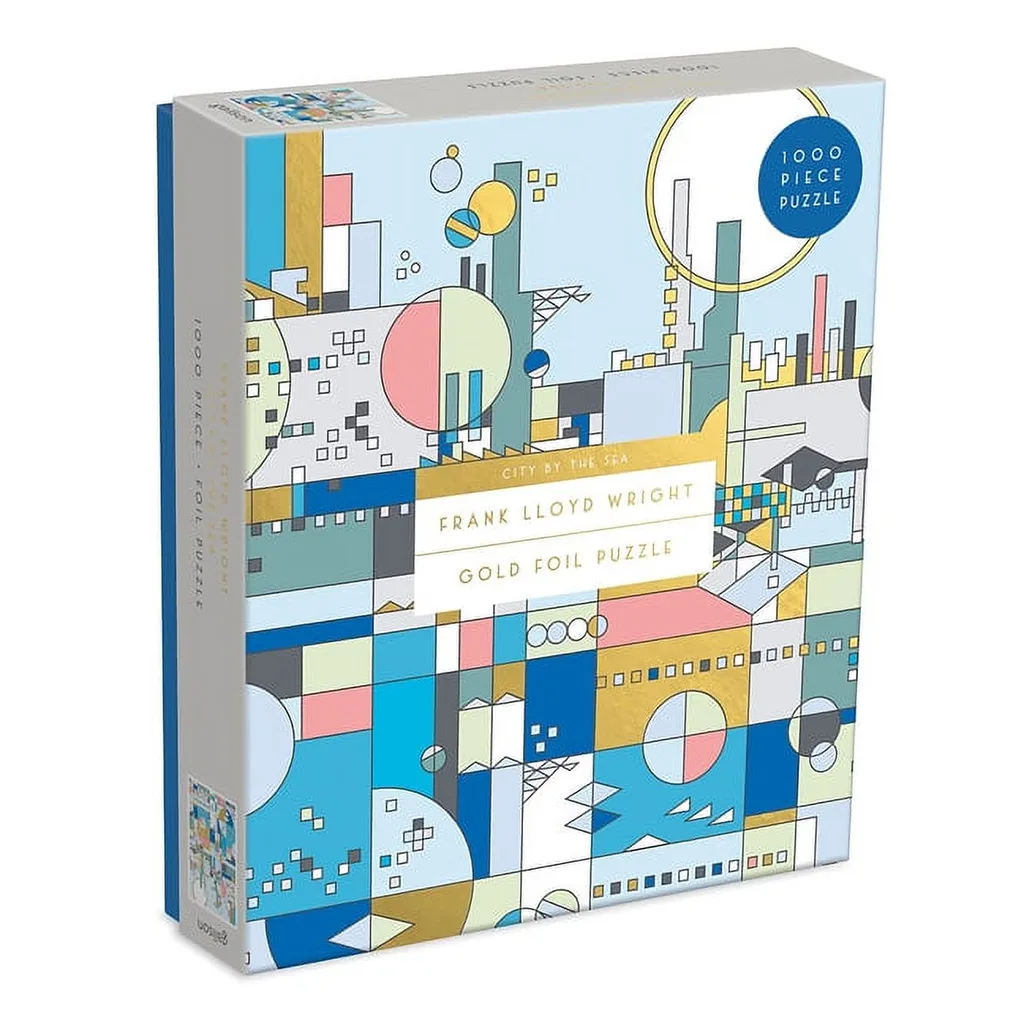 Frank Lloyd Wright City by the Sea 1000 Piece Foil Puzzle (Other) (Premium Edition)